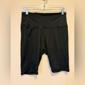 Women's Black High-Waist Bike Shorts